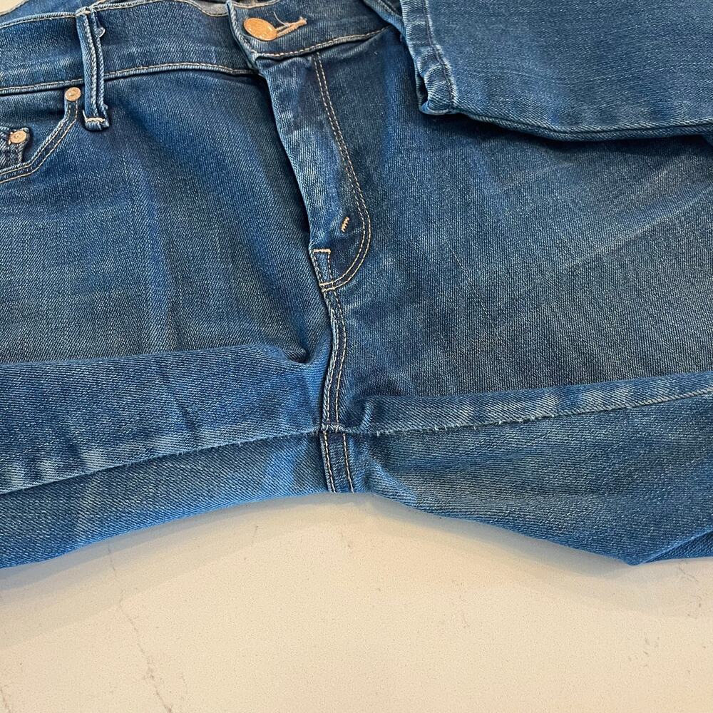 MOTHER Denim The Vamp In Spiked Heels To Tractor Wheels Cropped Jeans Size 30 - Picture 13 of 13